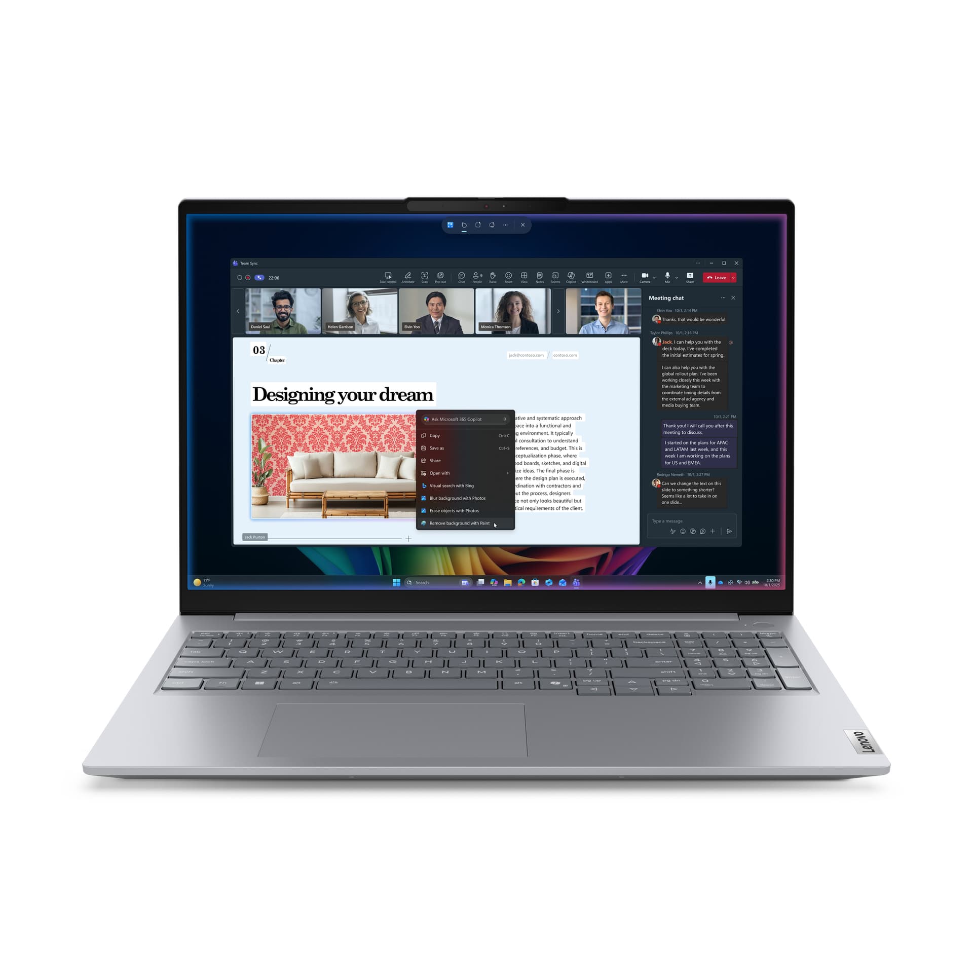 Portátil - Lenovo ThinkBook 16 G9 IPL Profesional Copilot+ PC, 16" WUXGA, Intel® Core™ Ultra 5 325, 47 TOPS, 32GB RAM, 512GB SSD, Windows 11 Pro - imagen 2