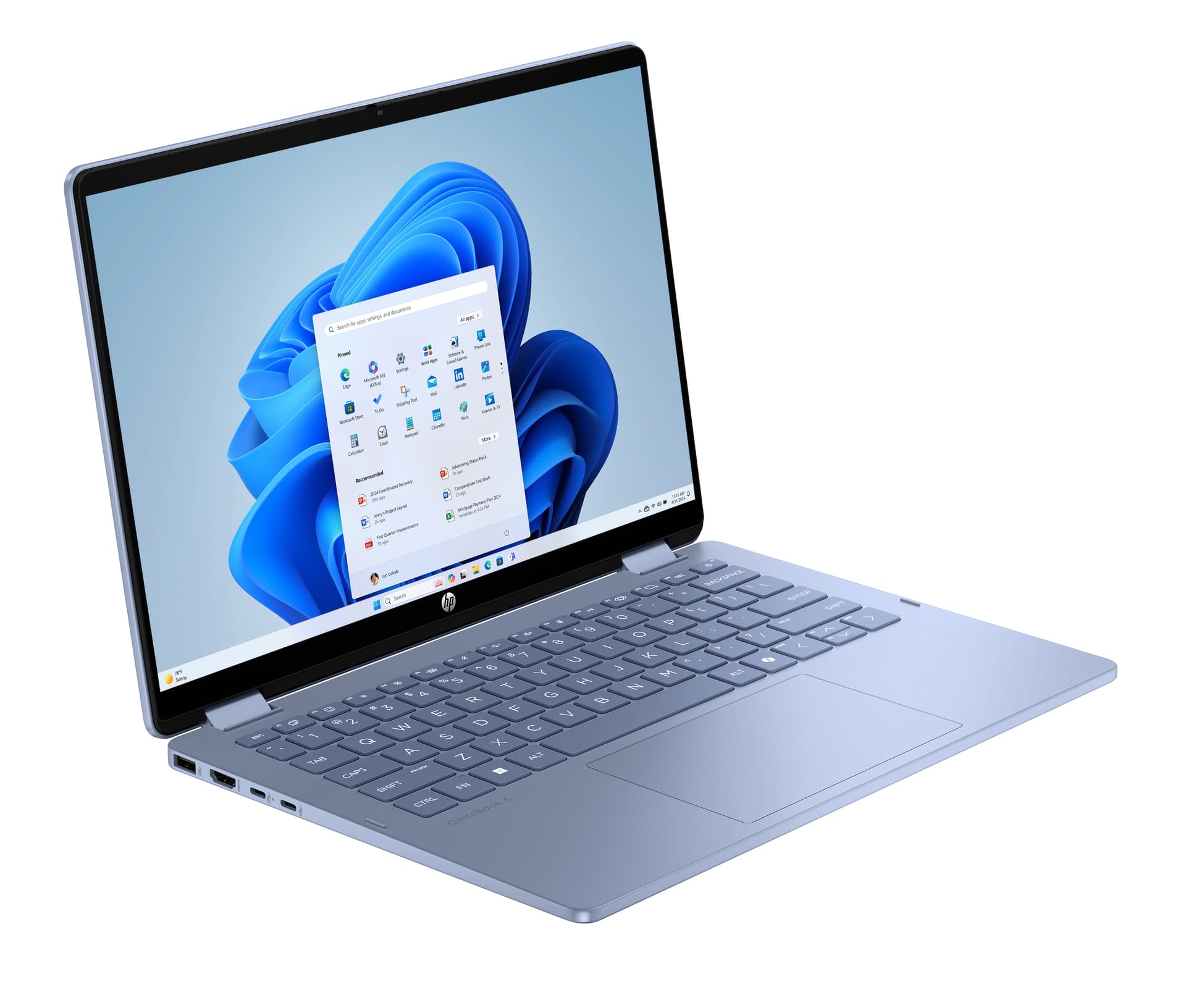 HP - Convertible 2 en 1 HP OmniBook 5 Flip 14-fp0000ns, i5-1334U, 16GB, 512GB SSD, 14', W11. - imagen 3