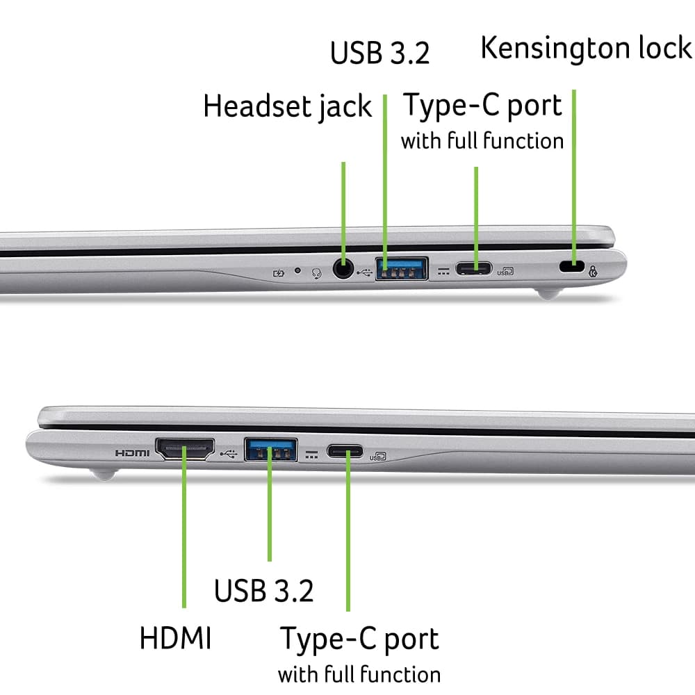 Acer - Portátil Acer Chromebook 315 CB315-7H-C4CN, Intel Serie N N50, 8GB, 128GB eMMC, 15,6", ChromeOS. - imagen 3