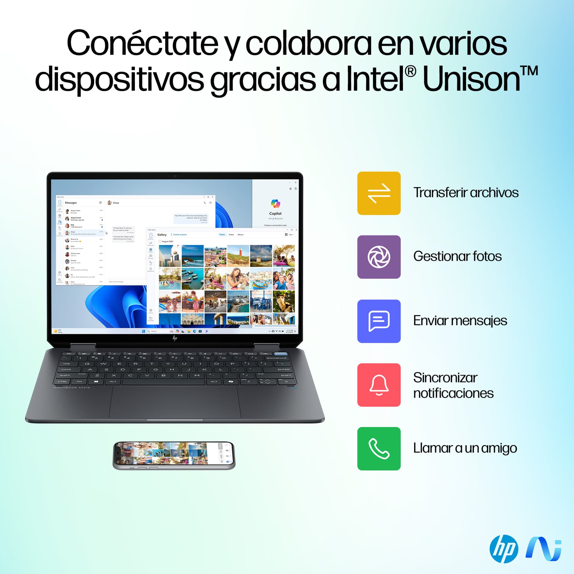 HP - Convertible 2 en 1 HP OmniBook Ultra Flip 14-fh0000ns, Copilot+PC, Intel Core Ultra 7-258V (Series 2), 32GB, 1TB SSD, 14' , W11. - imagen 18