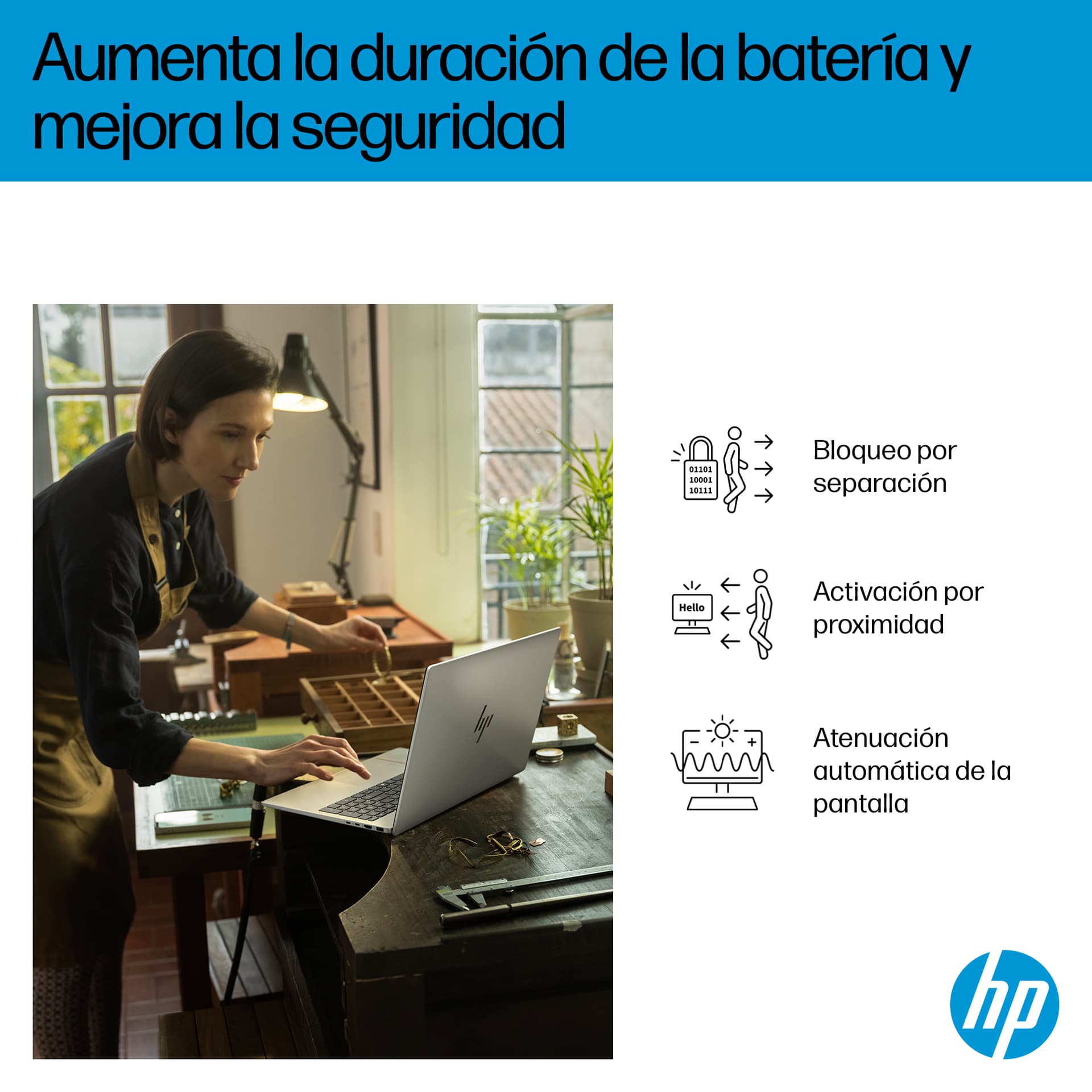 Portátil - HP OmniBook 7 AI 16-ay0002ns, 16" 2K, Intel® Core™ Ultra 255H, 32GB RAM, 1TB SSD, GeForce RTX 4050, Windows 11 Home PC, Plateado - imagen 11