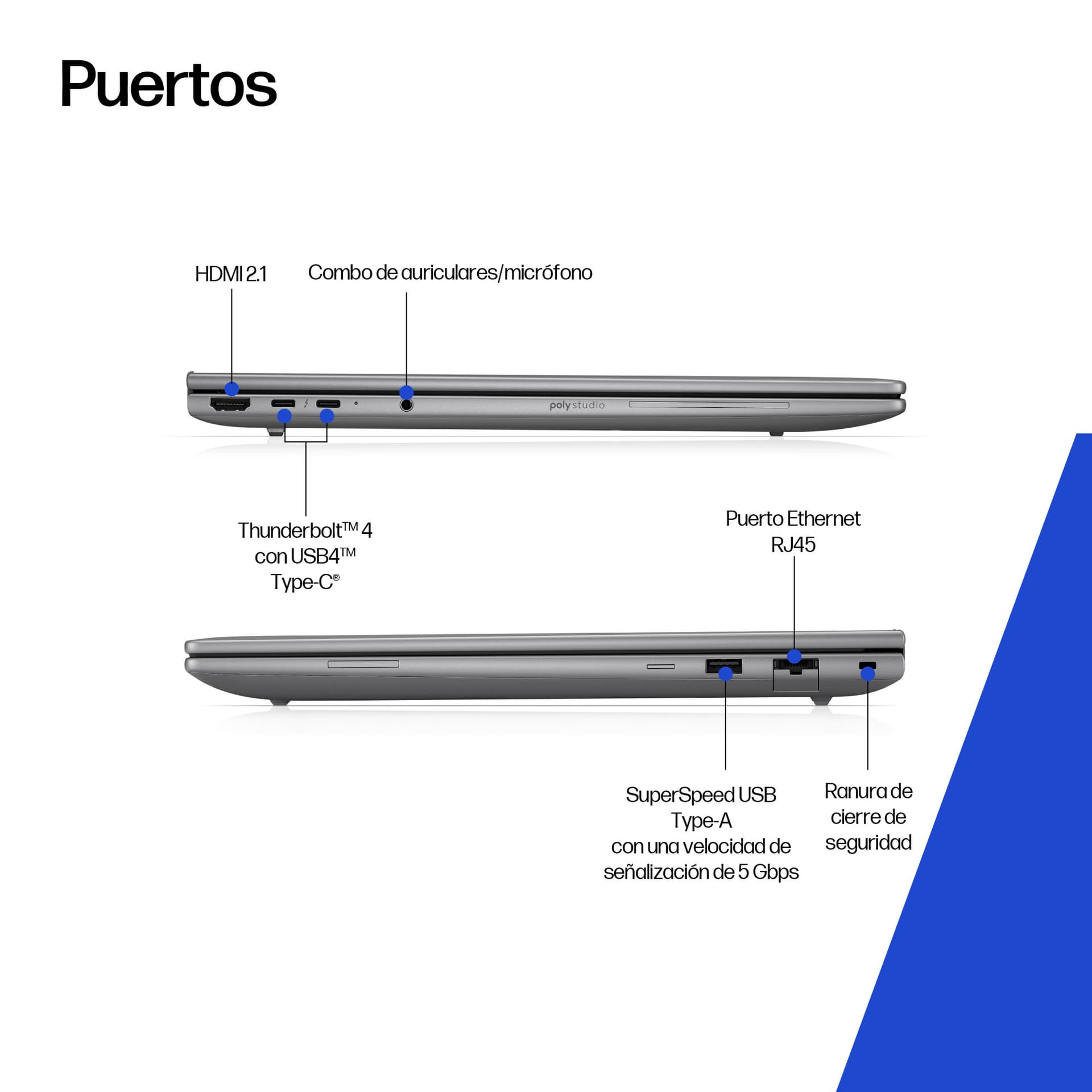 Portátil - HP ZBook 8 G1i Profesional, 14" WUXGA, Intel® Core™ Ultra 7 255H , 32 GB RAM, 1 TB SSD, Arc™ GPU, Windows 11 Pro - imagen 5