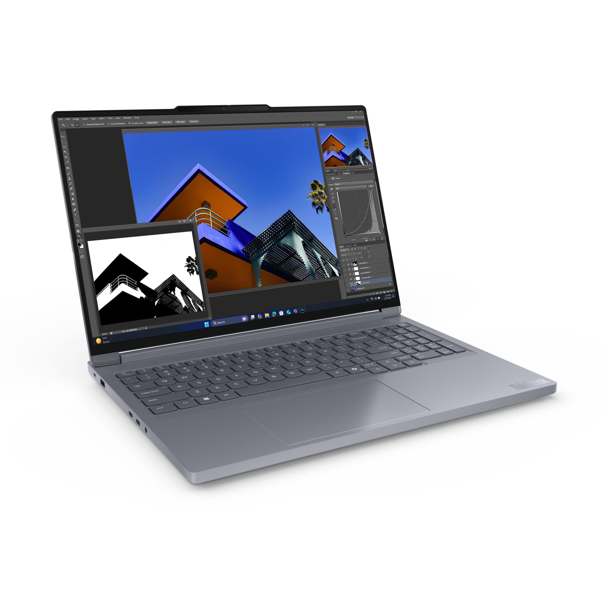 Portátil - Lenovo ThinkBook 16p G6 ADR Profesional, 16" WQXGA, AMD Ryzen™ 9 8940HX, 32GB RAM, 1TB SSD, GeForce RTX™ 5060, Windows 11 Pro, Gris - imagen 3
