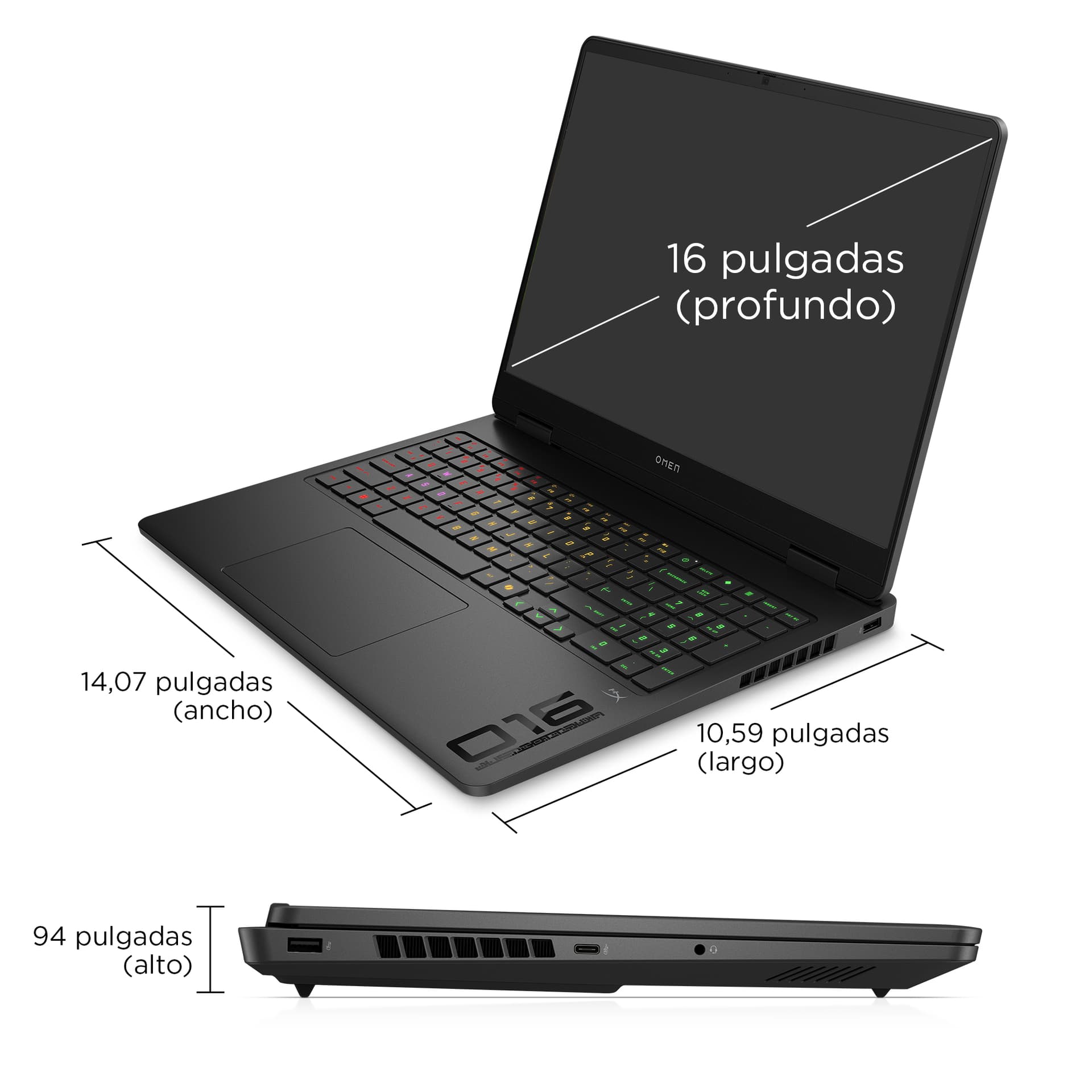 HP - Portátil Gaming HP OMEN 16-am0006ns, Intel Core Ultra 7-255H, 32GB, 1TB SSD, Nvidia GeForce RTX 5070 8GB, 16', W11. - imagen 8