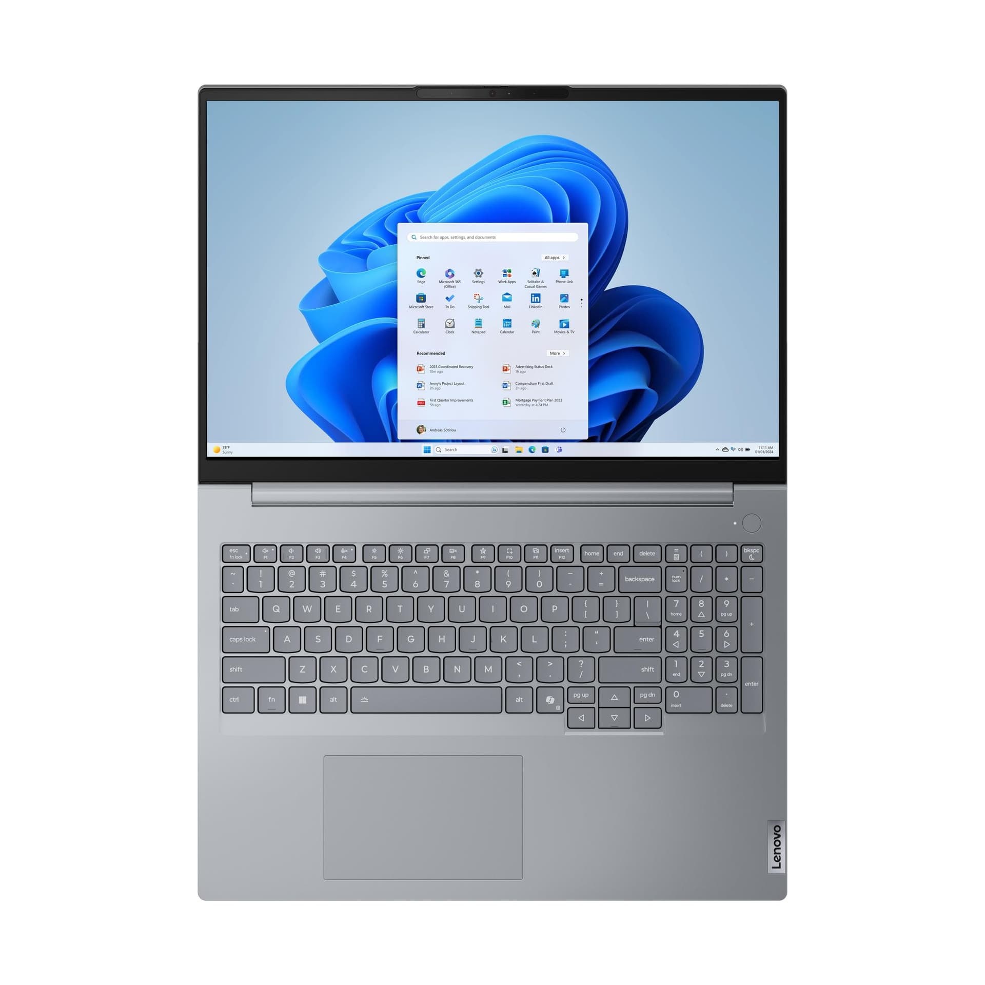 Portátil - Lenovo ThinkBook 16 G9 IRL Profesional, 16" WUXGA, Intel® Core™ 7 240H, 16GB RAM, 512GB SSD, Graphics, Windows 11 Pro, Gris - imagen 11