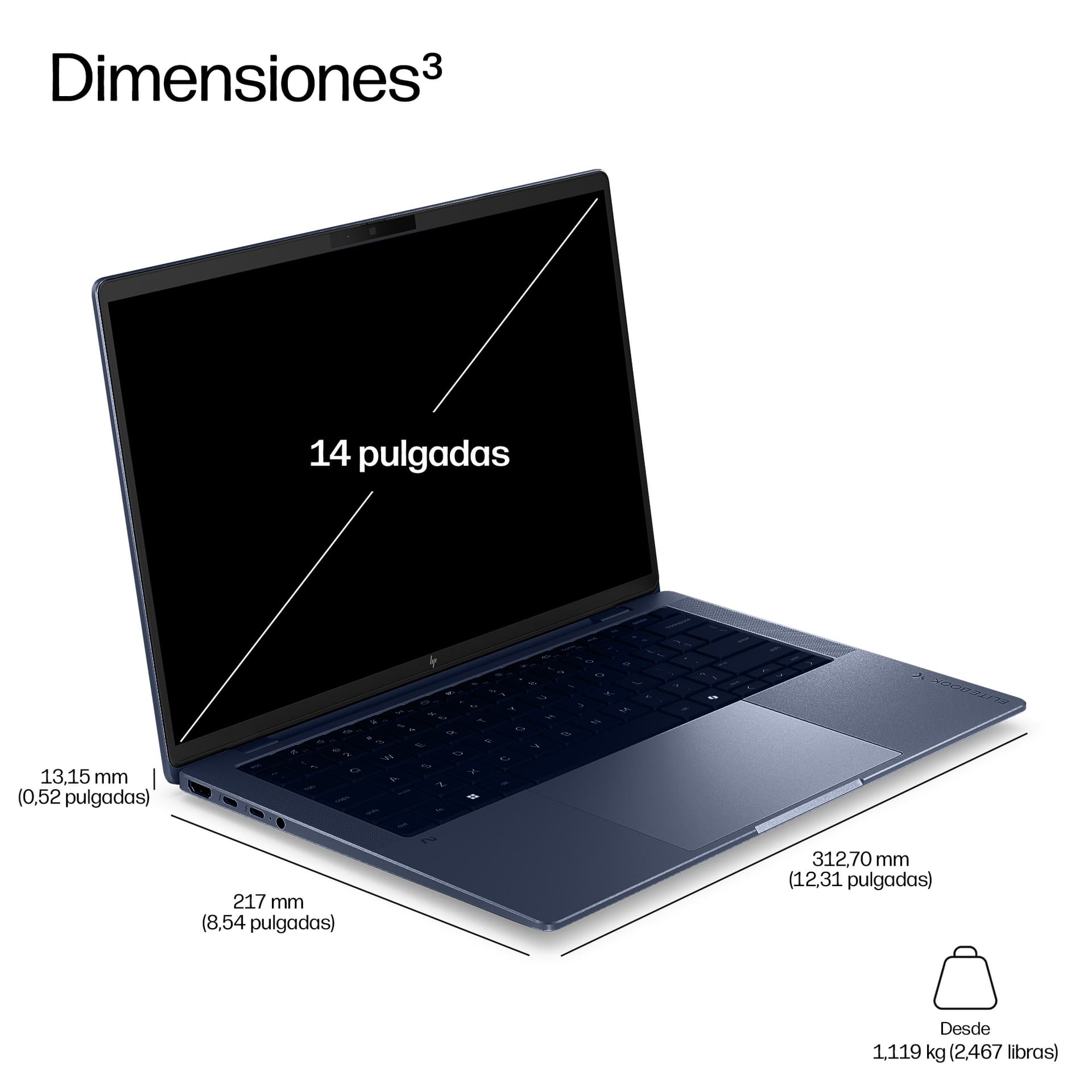 Portátil Profesional HP EliteBook X G2a 14" con IA - imagen 6