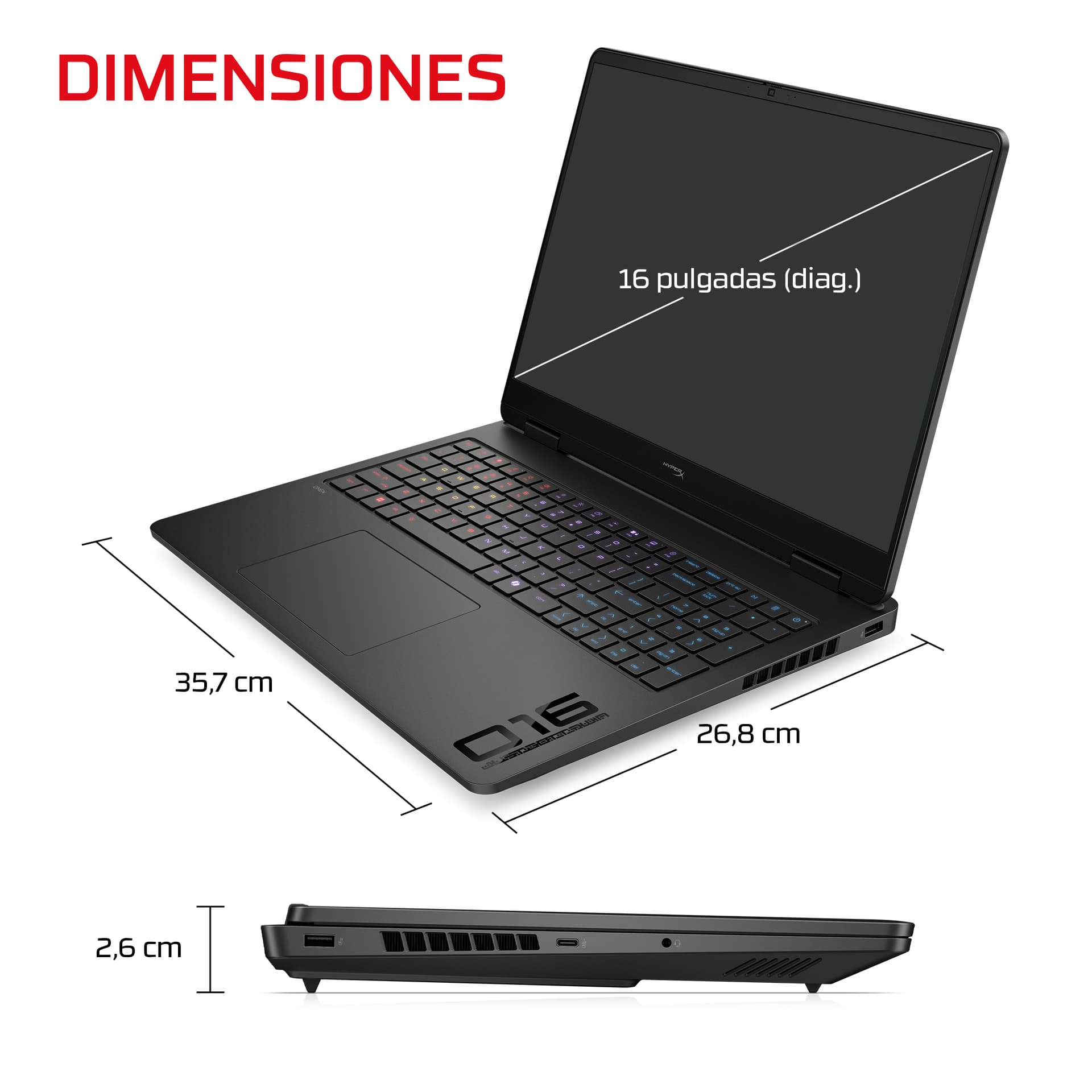 HyperX OMEN 16 pulgadas Gaming Laptop PC 16-am2012ns - imagen 7