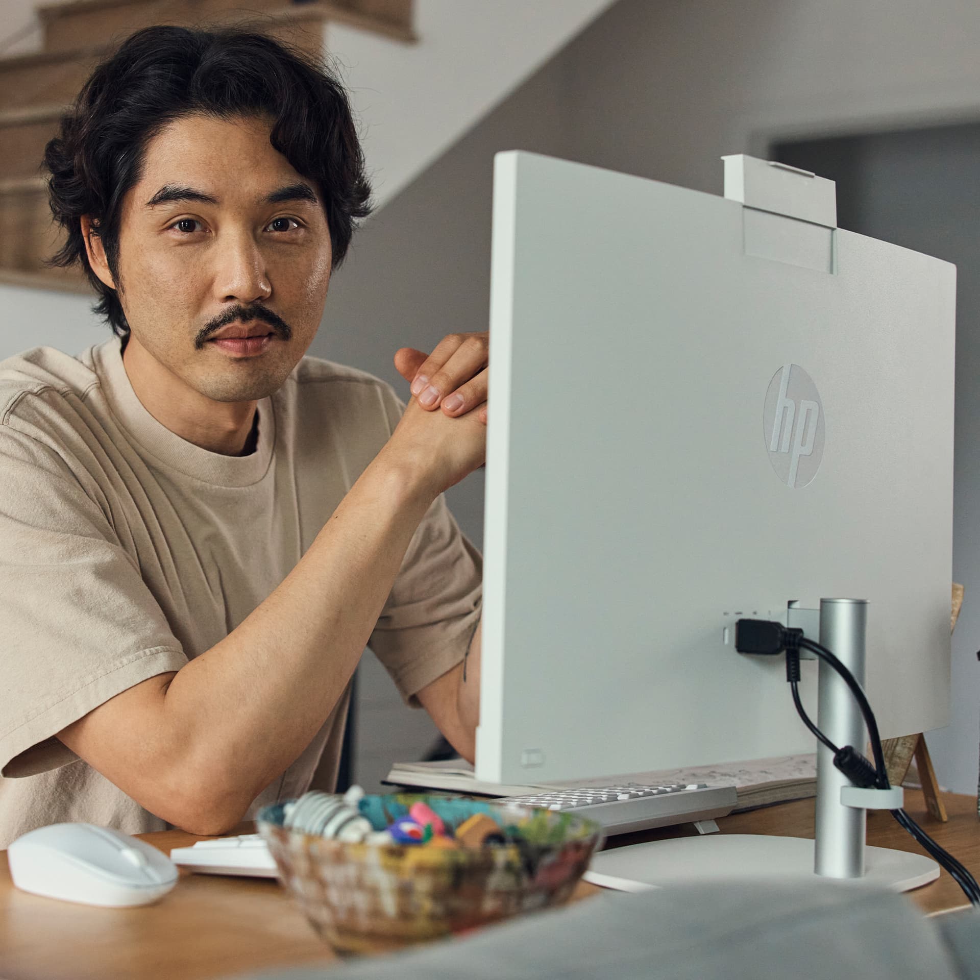 HP - All-in-One HP 24-cr1000ns, Intel Core Ultra 5-125U, 32GB, 1TB SSD, 23,8', W11. - imagen 8