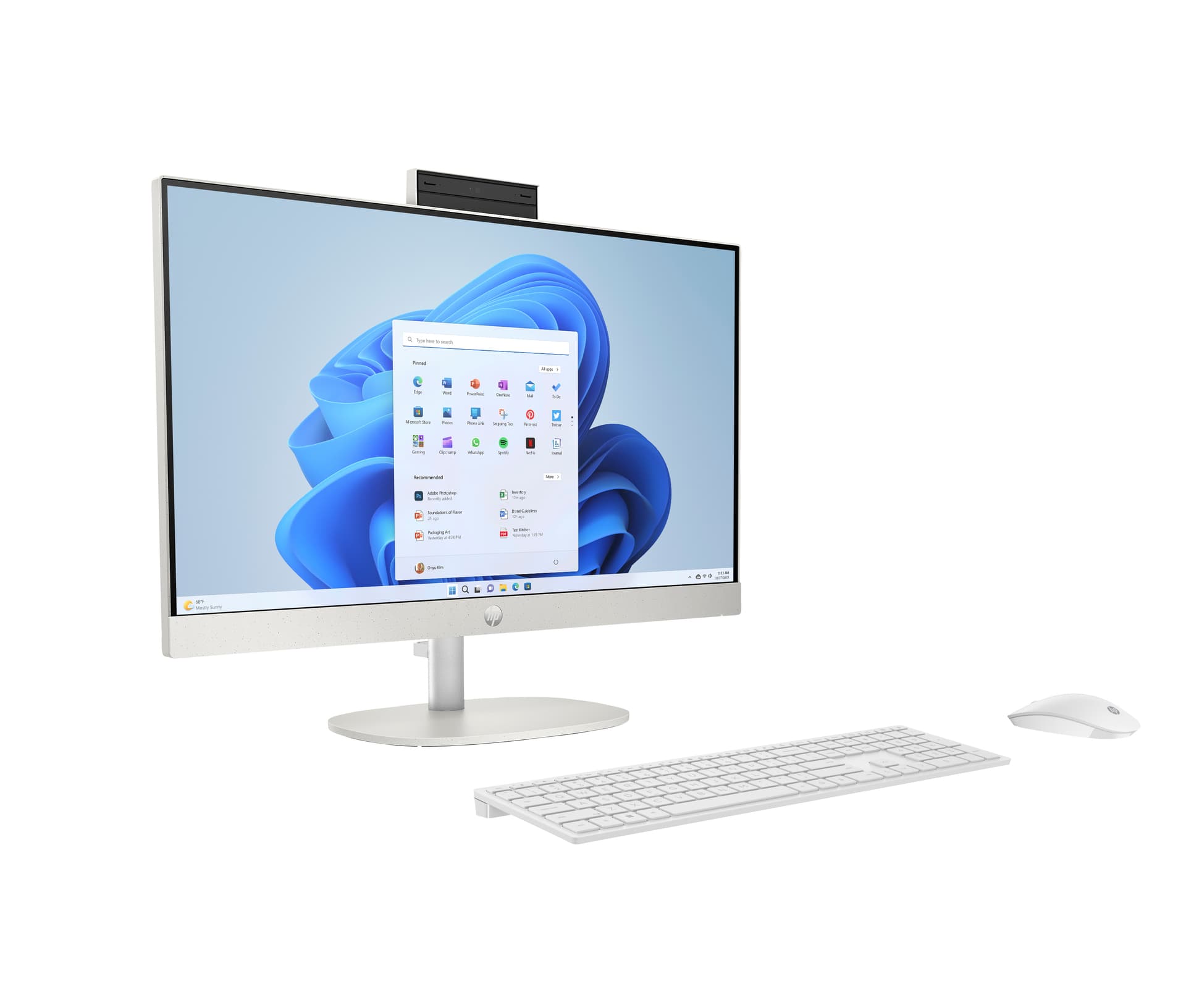 All in one - HP 24-cr1005ns, Full HD, Intel® Core™ Ultra 5-125U, 16GB RAM, 512GB SSD, Gráficos UHD, Windows 11 H, Blanco - imagen 3