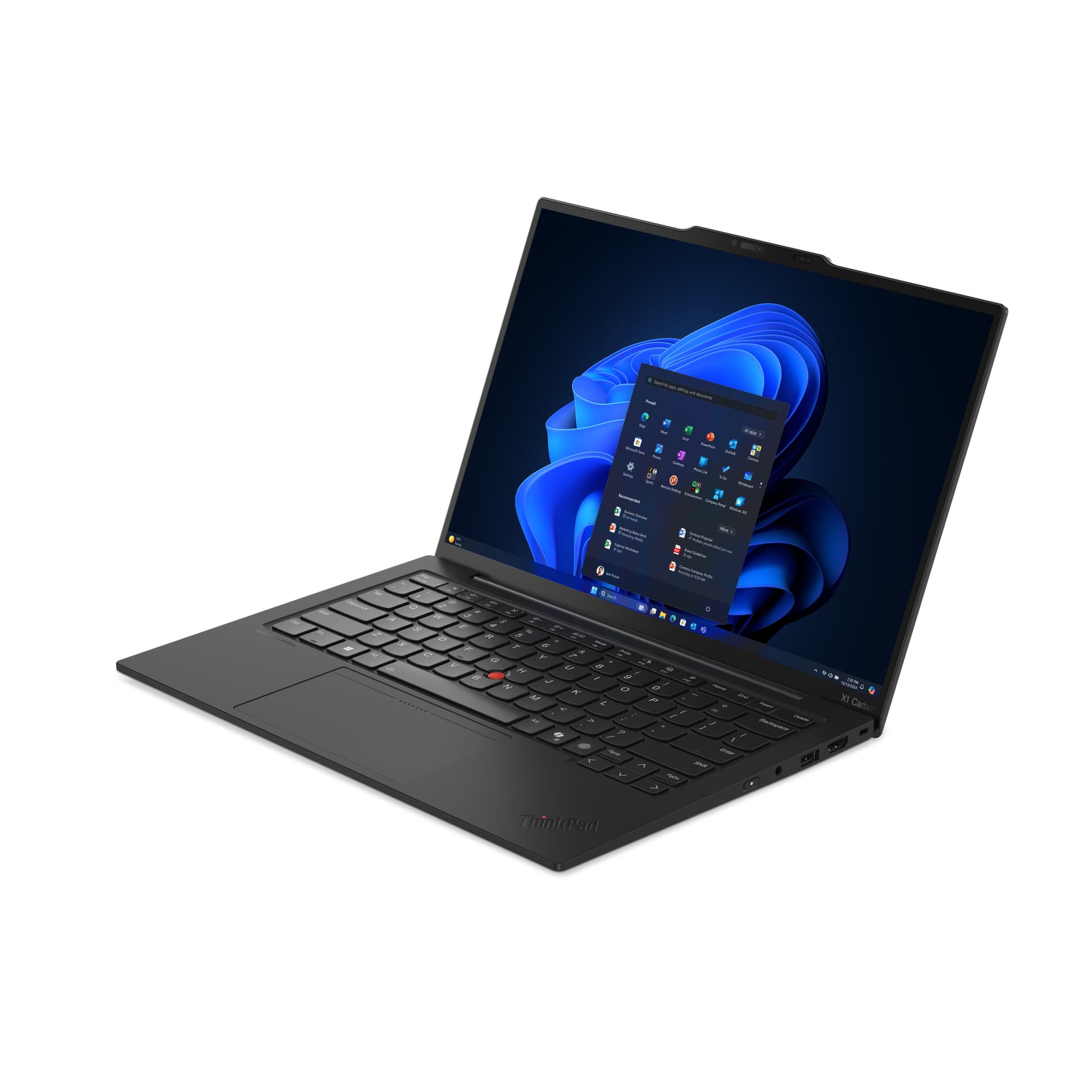 Convertible 2 en 1 - Lenovo ThinkPad X1 Carbon Gen 13 Aura Profesional, 14" WUXGA, Intel® Core Ultra 7 255U, 32GB RAM, 1TB, UHD Graphics, W11P, Negro - imagen 3