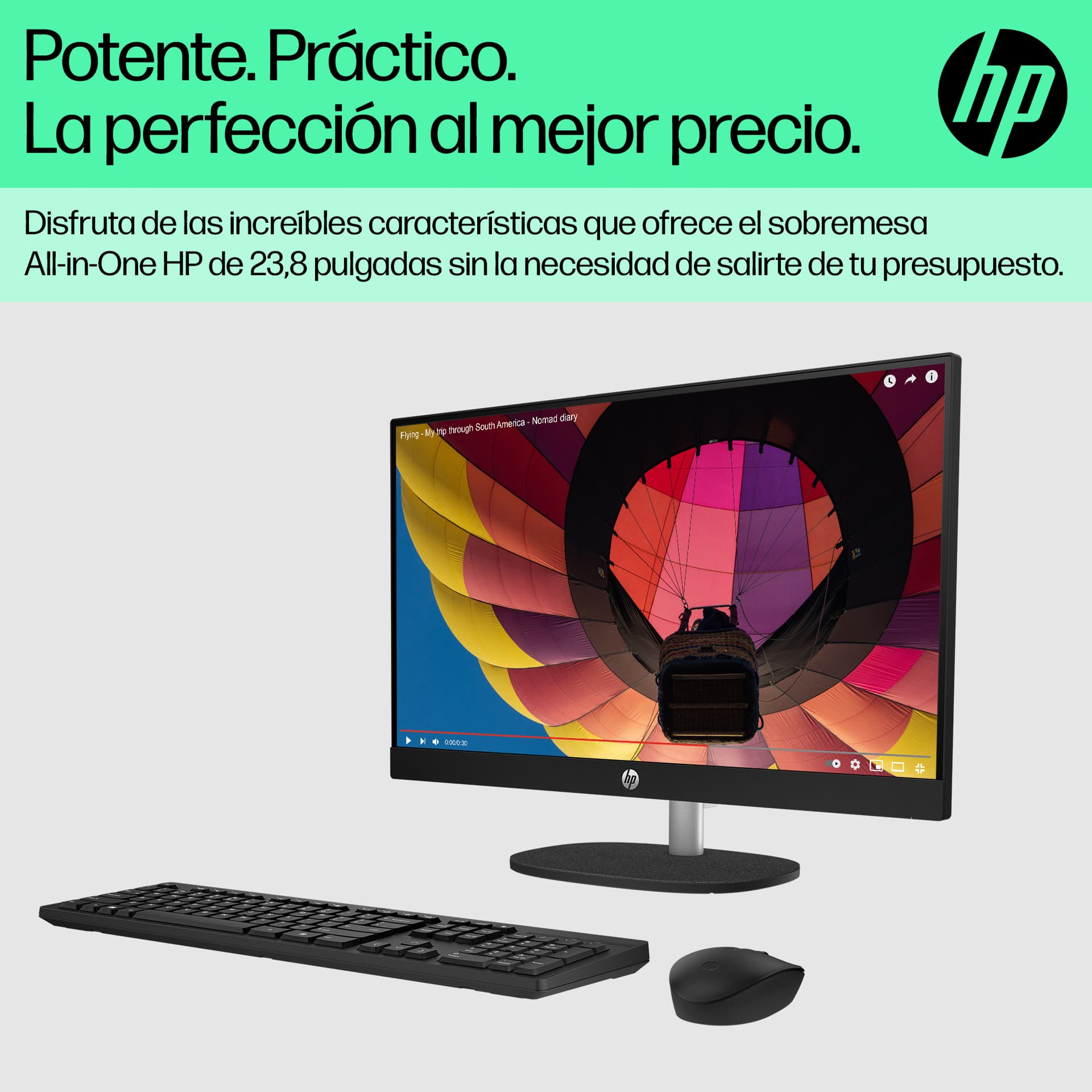 All in One - HP 24-cr0161ns 23,8" Full HD, AMD Ryzen™ 5 7520U, 16 GB RAM, 512 SSD, Gráficos Radeon™ 610M, Sin Sistema Operativo, Blanco - imagen 8