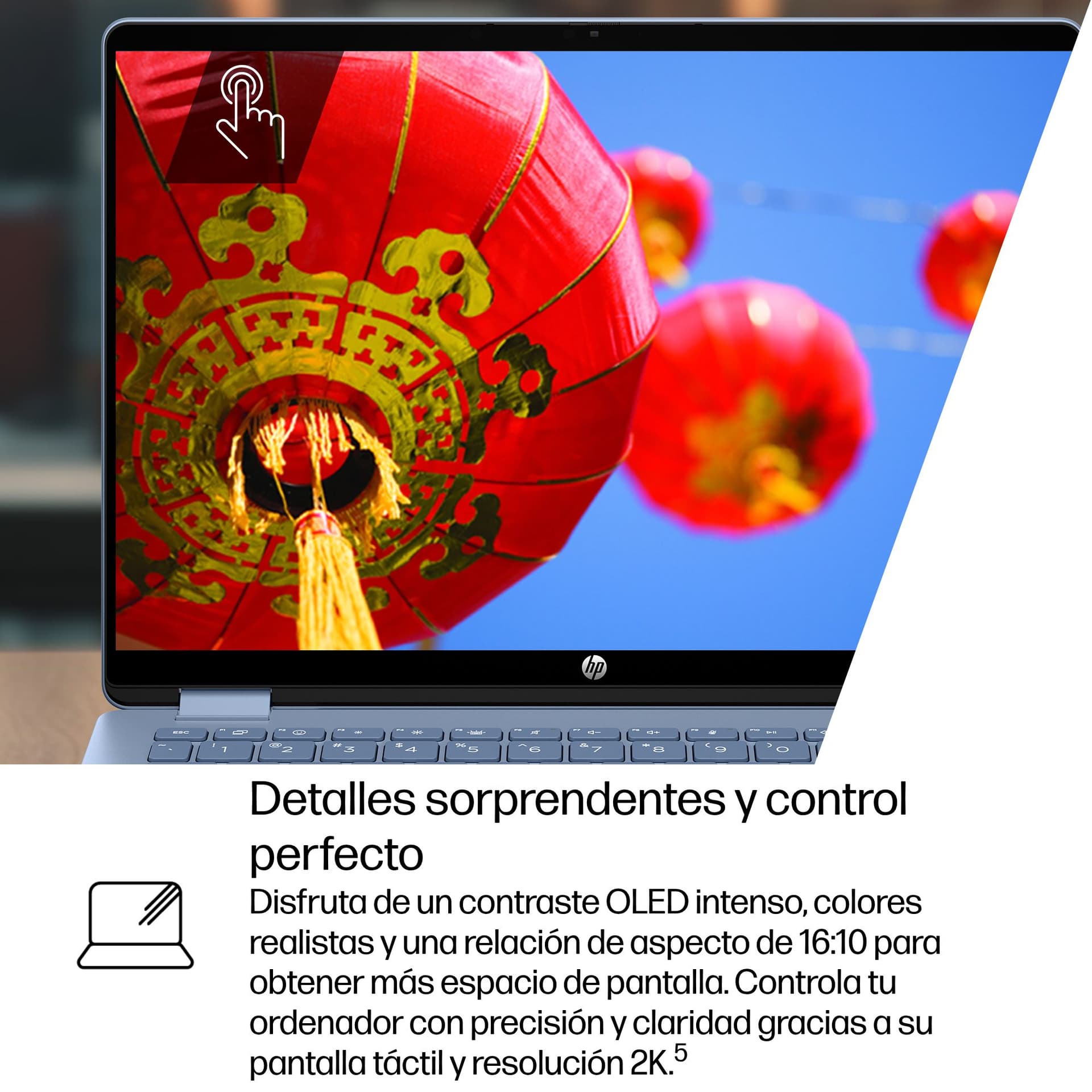 HP - Convertible 2 en 1 HP OmniBook 5 Flip 14-fp0042ns, Intel Core 5 120U, 16GB, 1TB SSD, 14" OLED, W11, Sin cargador. - imagen 16