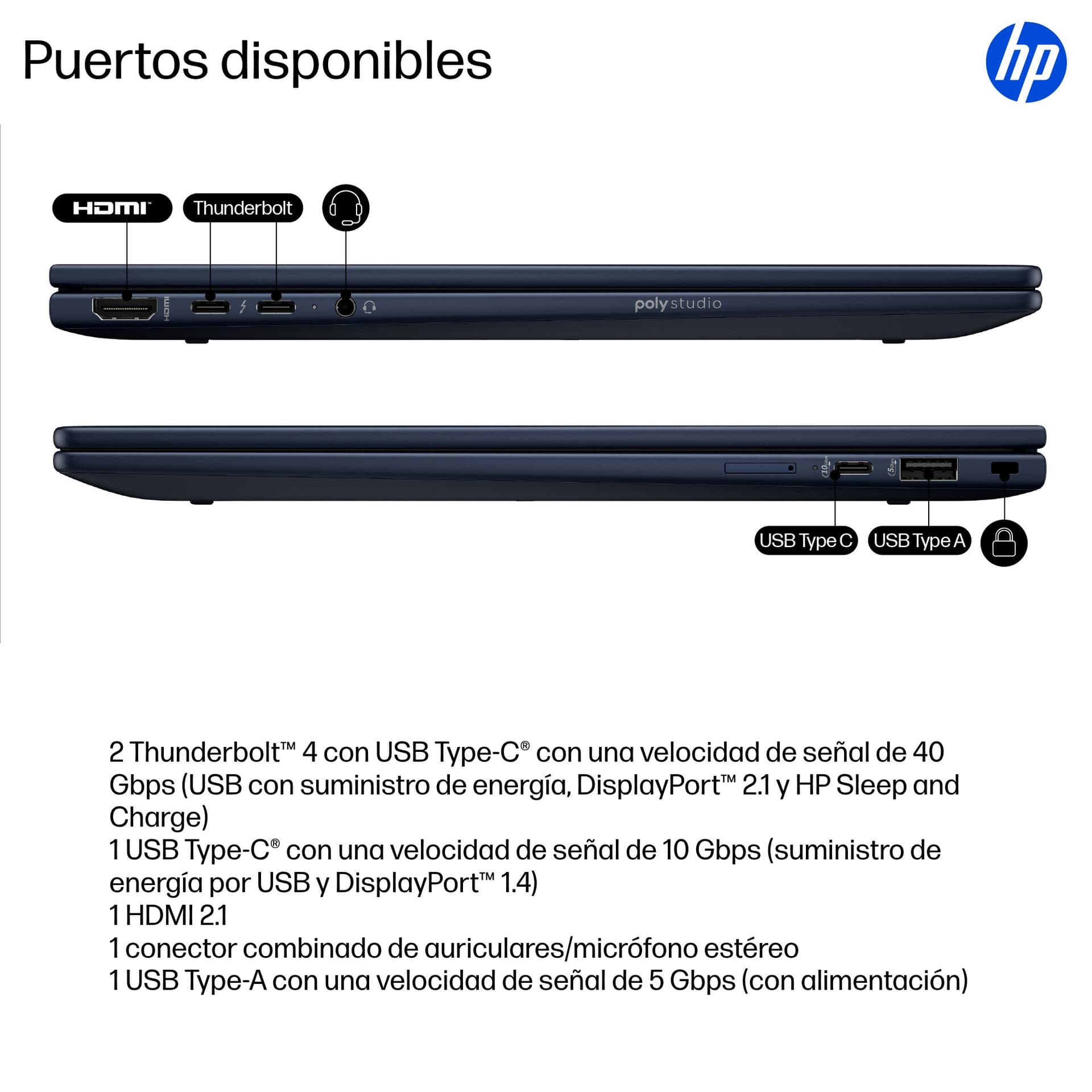 Portátil Profesional HP EliteBook X Flip G1i 14" con IA - imagen 6