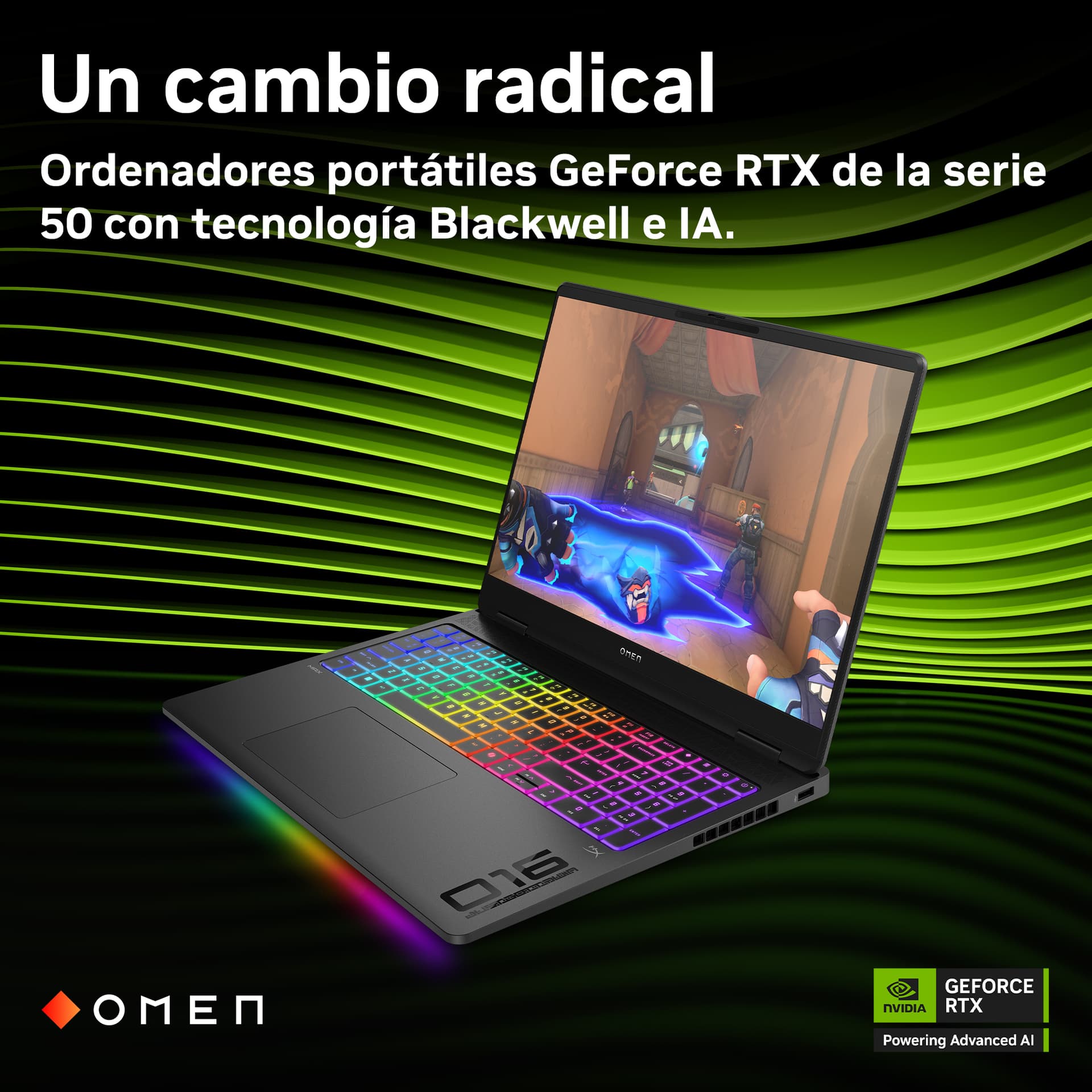 HP - Portátil Gaming OMEN MAX 16-ak0002ns, Copilot+PC, Ryzen AI 9 HX 375, 32GB, 1TB SSD, Nvidia GeForce RTX 5080 16GB, 16', W11. - imagen 10