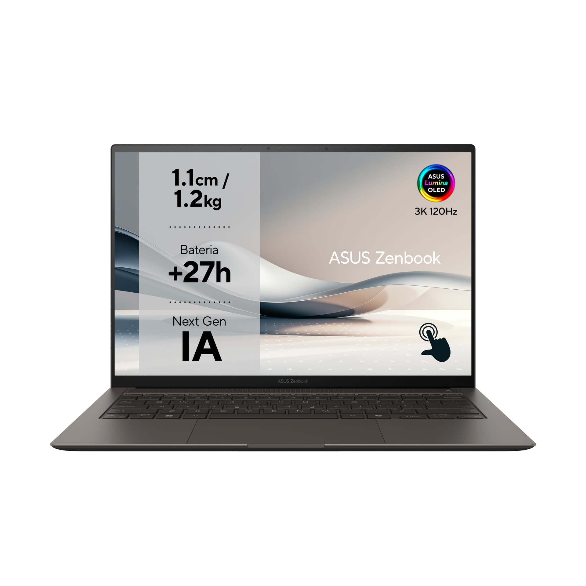 Asus - Portátil ASUS Zenbook S14 OLED UX5406SA-PZ304W, Intel Core Ultra 7-258V (Series 2), 32GB, 1TB SSD, 14', W11. - imagen 2