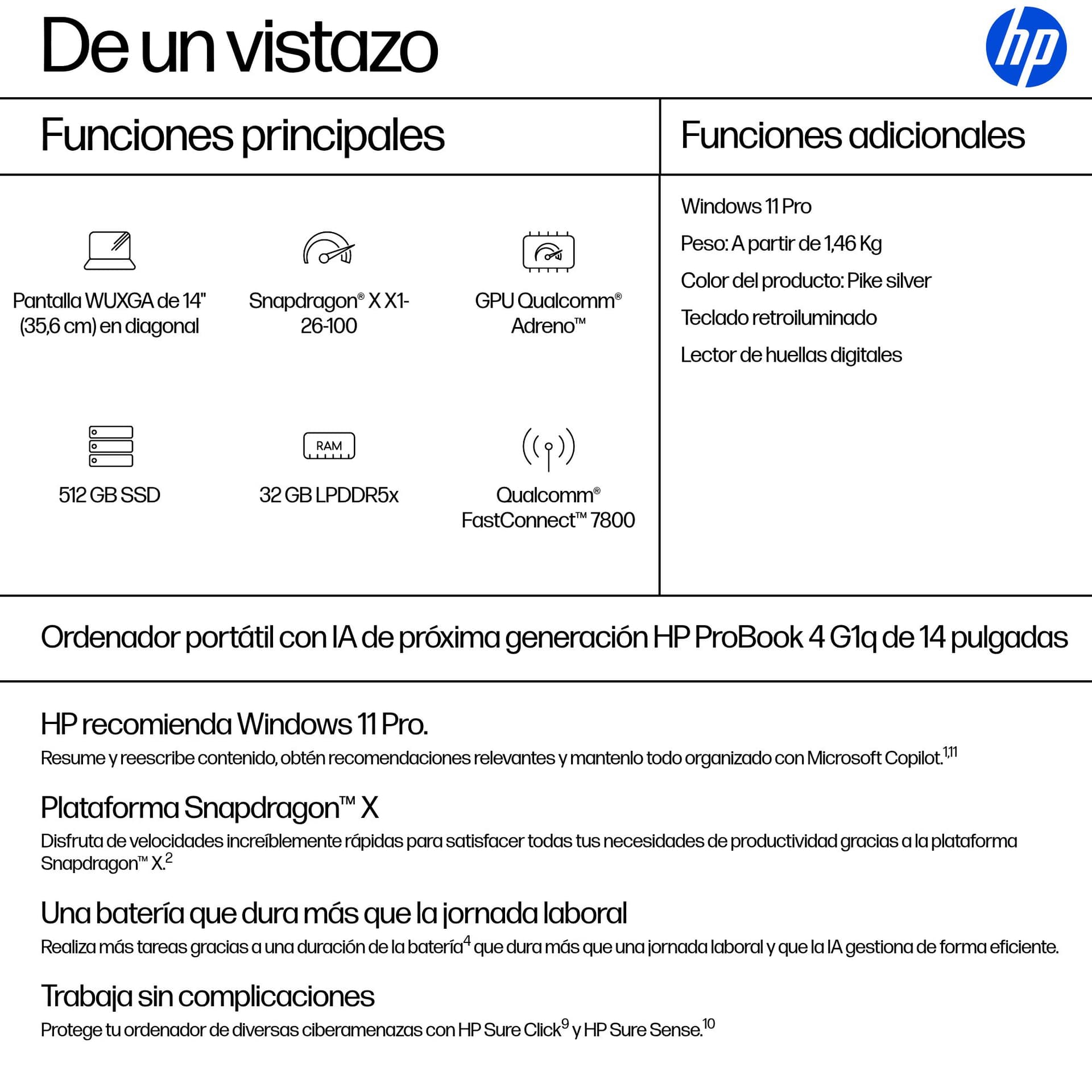 Portátil Profesional HP ProBook 4 G1q - imagen 4