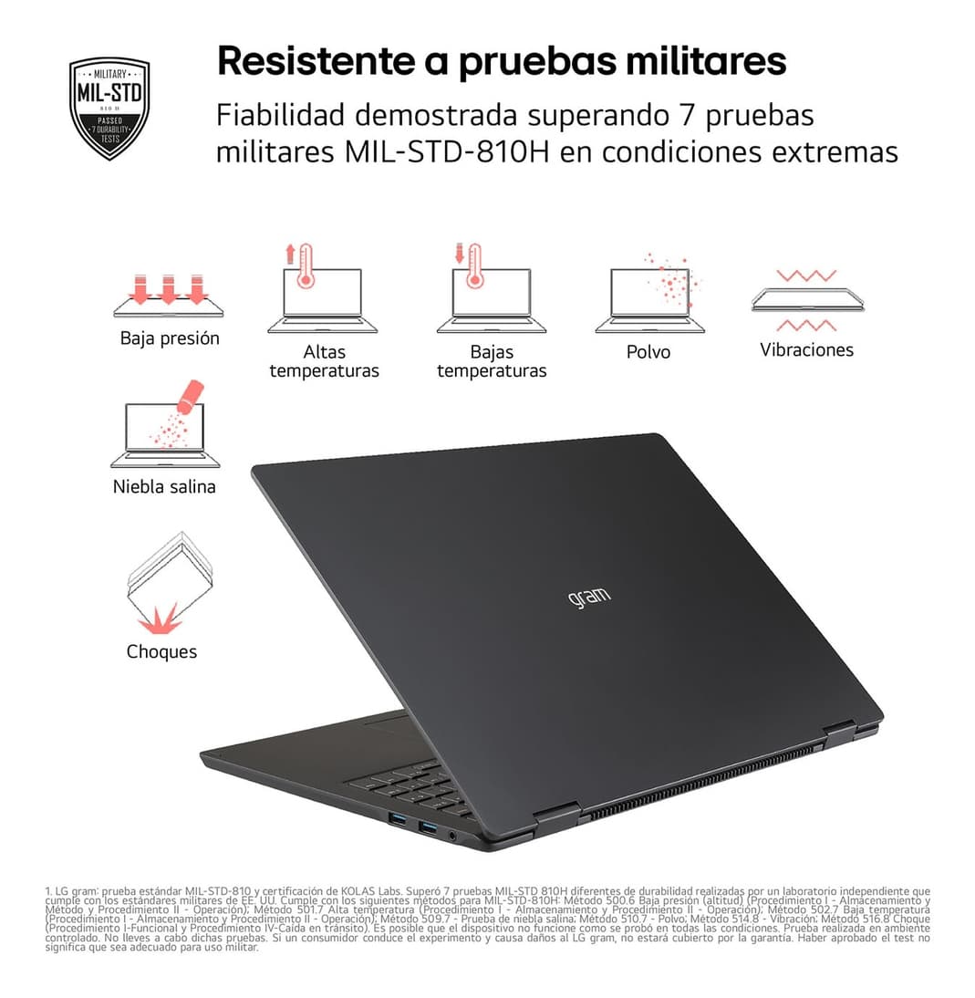 Portátil - LG 15Z80T-G.AU88B Copilot+ PC, 15" Full-HD, AMD Ryzen™ AI 7 350, 50 TOPS, 32GB RAM, 1TB SSD, Radeon™ 860M, W11H - imagen 7