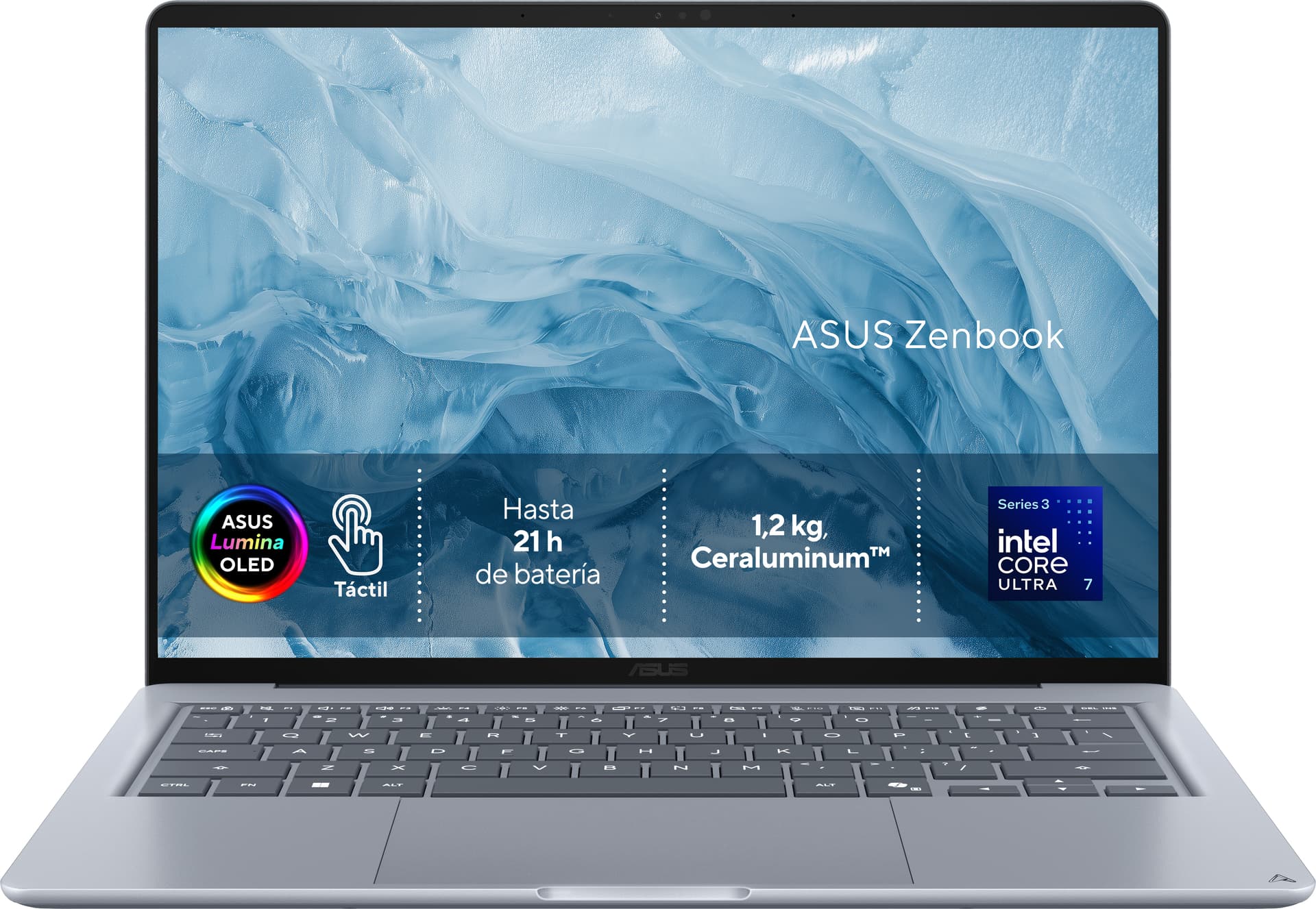 Asus - Portátil ASUS Zenbook 14 OLED UX3480AA-SU114W, Intel Core Ultra 7-355, 24GB, 512GB SSD, 14", W11. - imagen 2