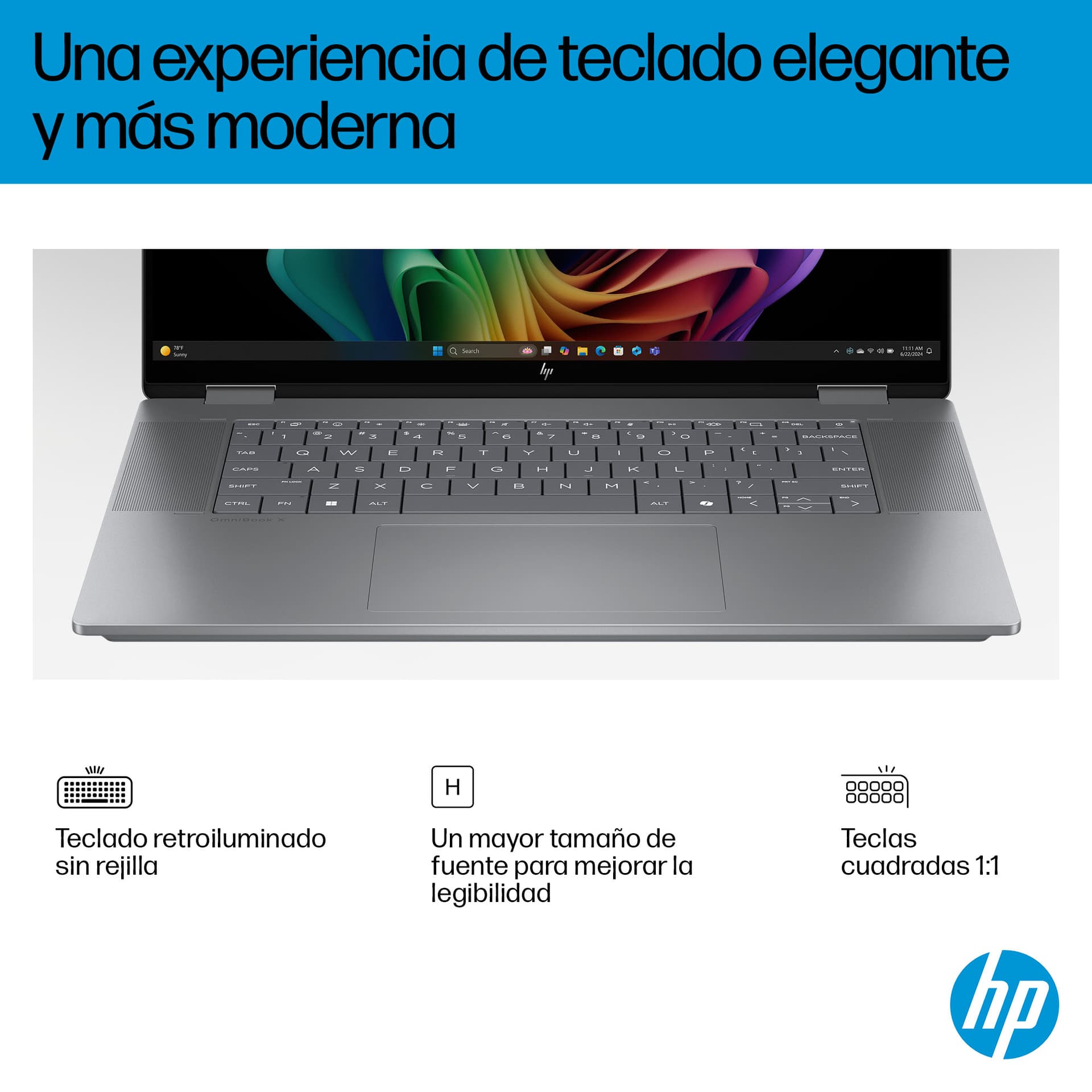 HP - Convertible 2 en 1 HP OmniBook X Flip 16-ar0001ns, Copilot+PC, Ryzen IA 7-350, 16GB, 1TB SSD, 16' OLED, W11. - imagen 10