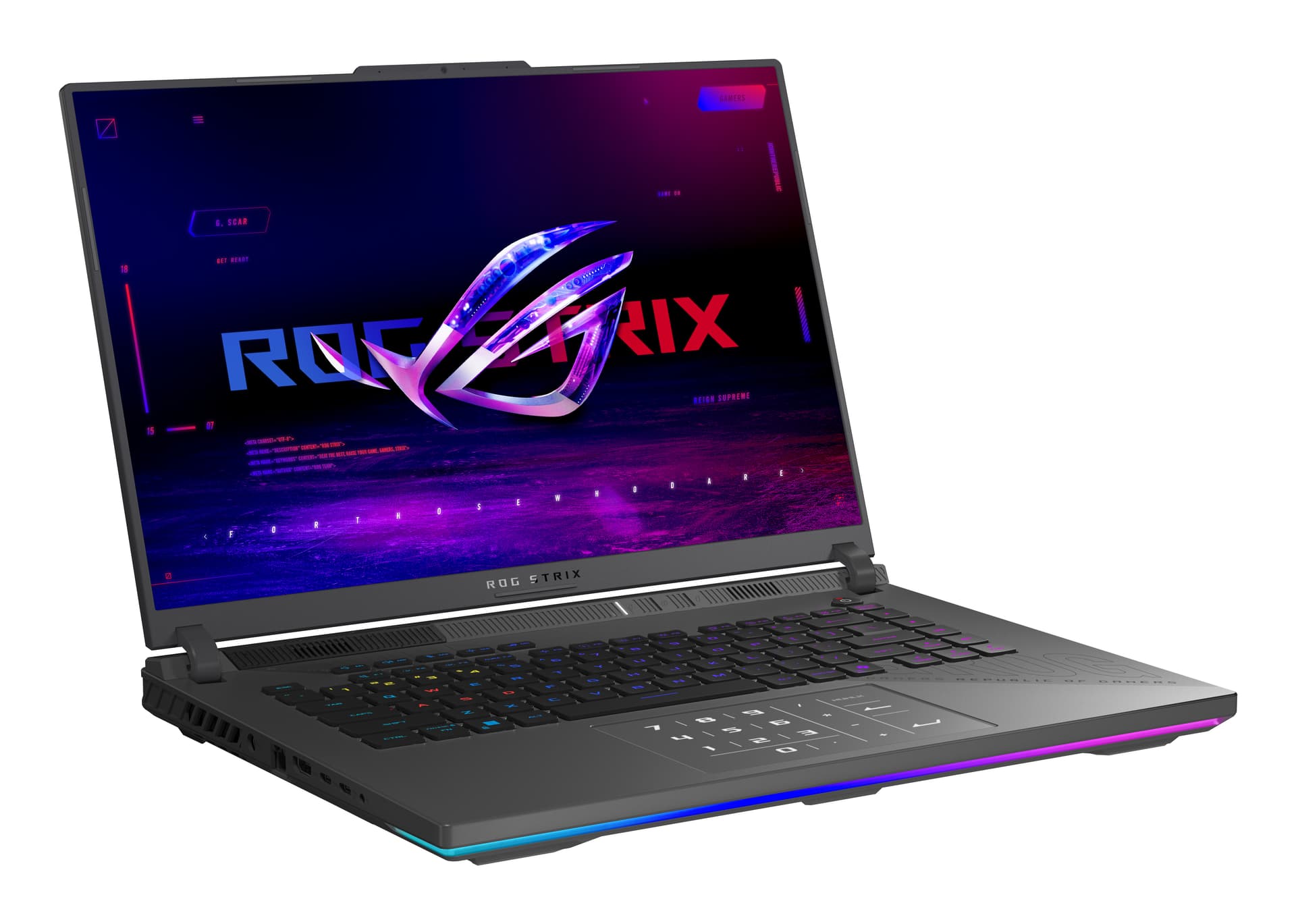 Portátil gaming - ASUS ROG Strix G614FR-S5151, 16" WQXGA, AMD Ryzen™ 9 9955HX3D, 32GB RAM, 1TB SSD, GeForce RTX™ 5070 Ti, Sin sistema operativo - imagen 5