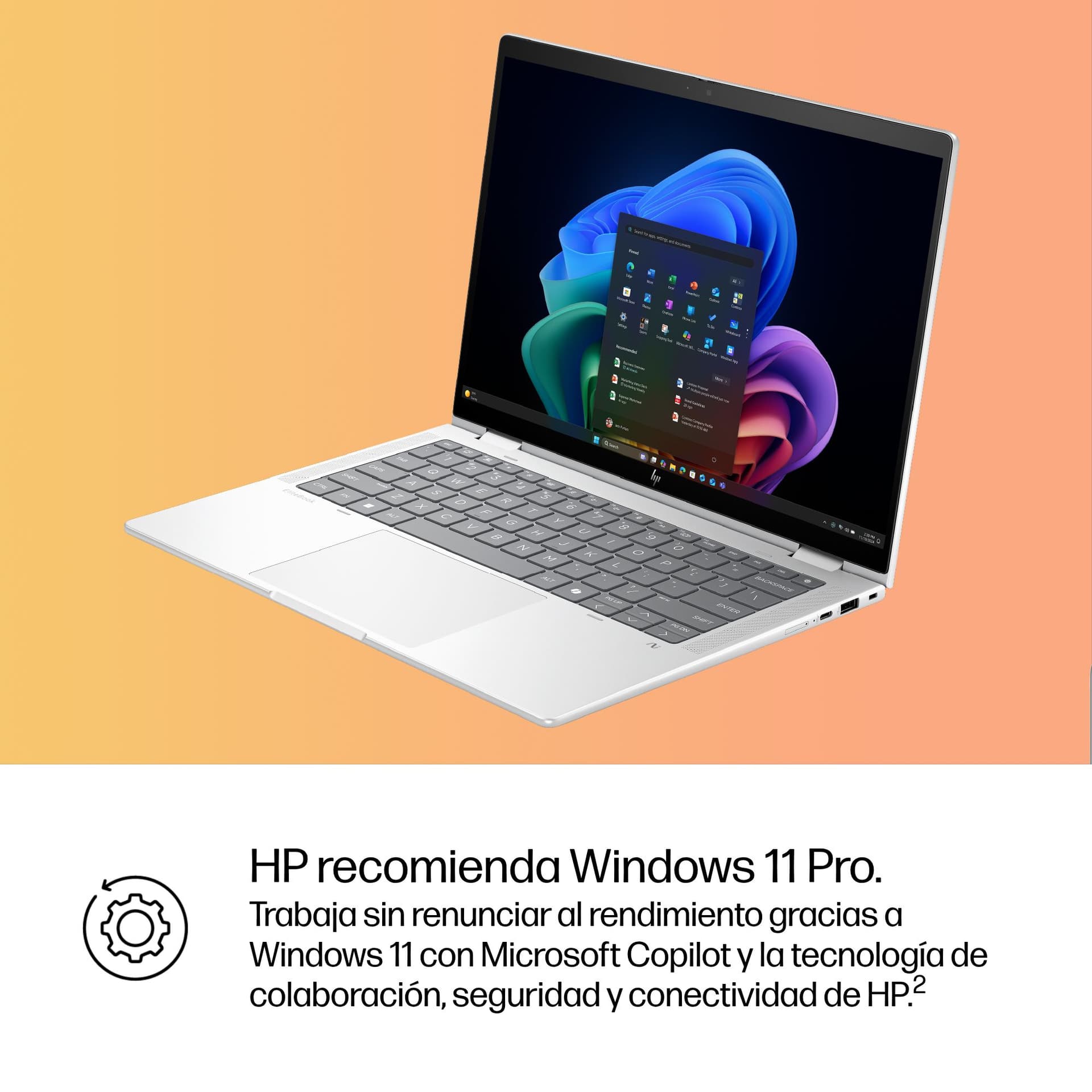 Convertible 2 en 1 - HP EliteBook X Flip G1 Profesional Copilot+ PC, 14" WUXGA, Intel® Core™ Ultra 5 226V 40 TOPS, 16GB RAM, 512GB SSD, Windows 11 Pro - imagen 13