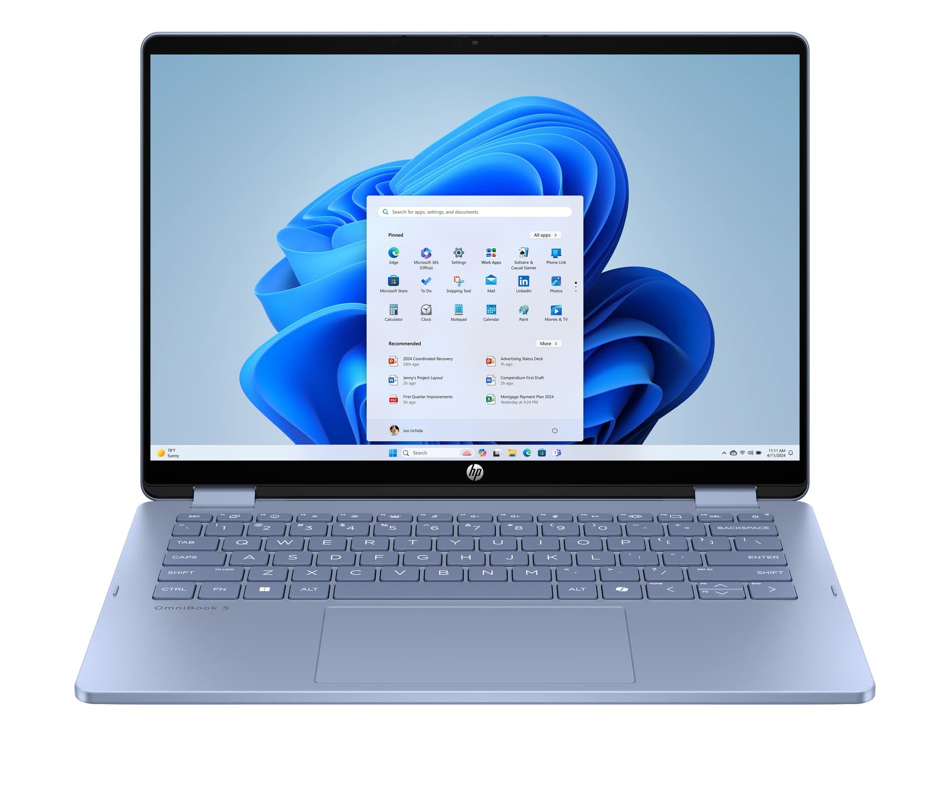 HP - Convertible 2 en 1 HP OmniBook 5 Flip 14-fp0000ns, i5-1334U, 16GB, 512GB SSD, 14', W11. - imagen 2