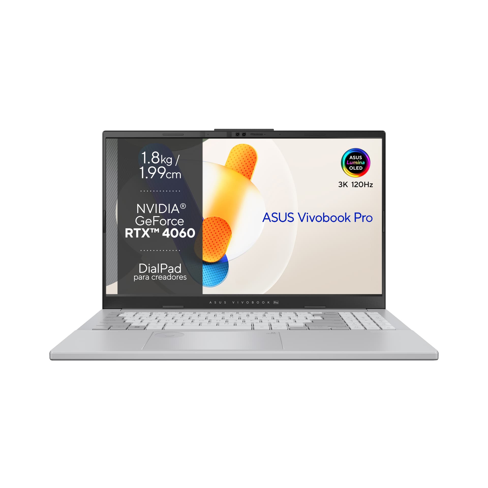 Portátil - ASUS VivoBook Pro 15 OLED N6506MV-MA055W, 15.6" 3K, Intel® Core™ Ultra 9 185H, 16GB RAM, 1TB SSD, GeForce RTX™ 4060, Windows 11 Home - imagen 2